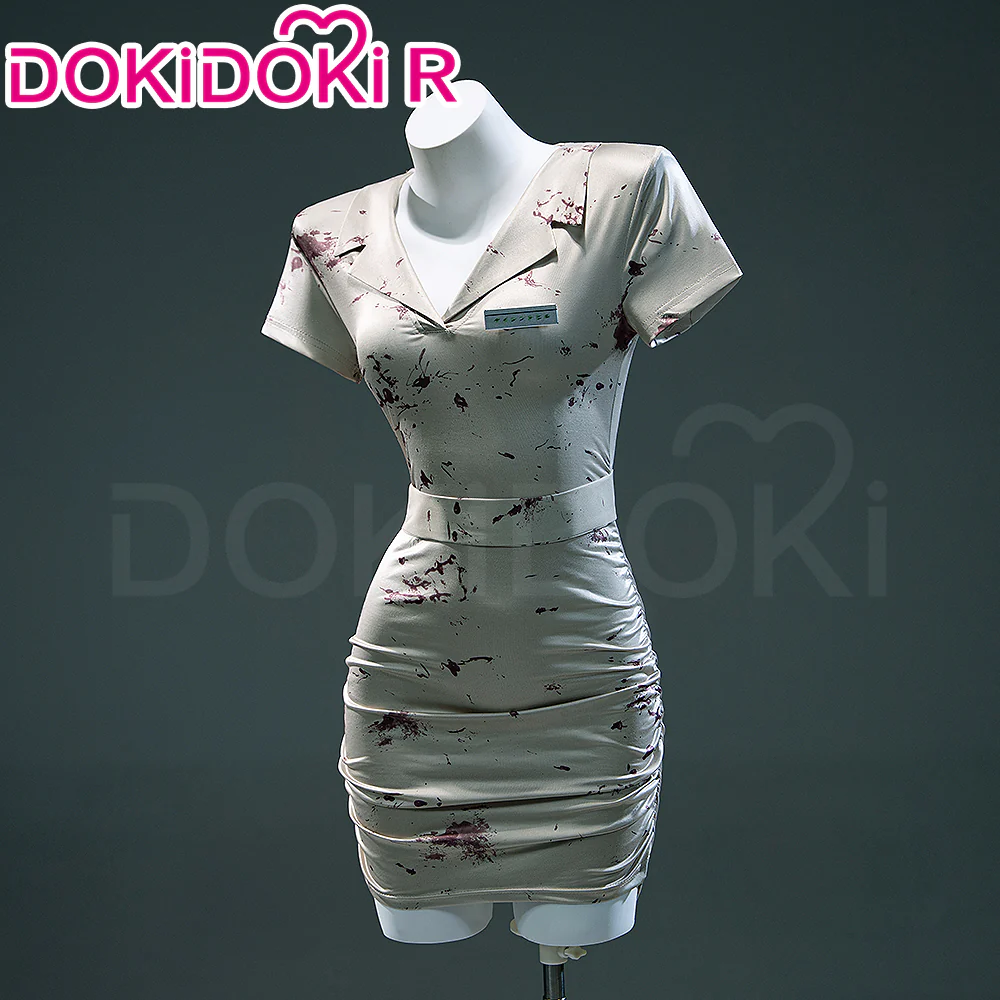 【Ready For Ship】【Size XS-3XL】DokiDoki-R Movie Game Cosplay Nurse Costume Halloween - Image 8