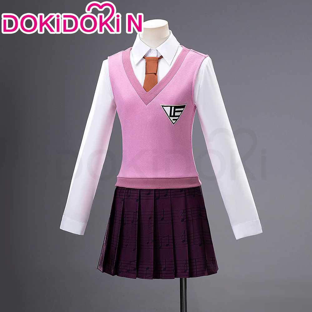 【Size XS-3XL】【In Stock】DokiDoki-N Game Cosplay Costume Pink Dress Suit - Image 2