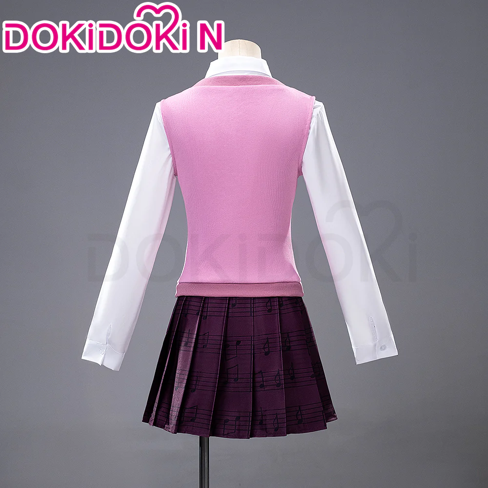 【Size XS-3XL】【In Stock】DokiDoki-N Game Cosplay Costume Pink Dress Suit - Image 3