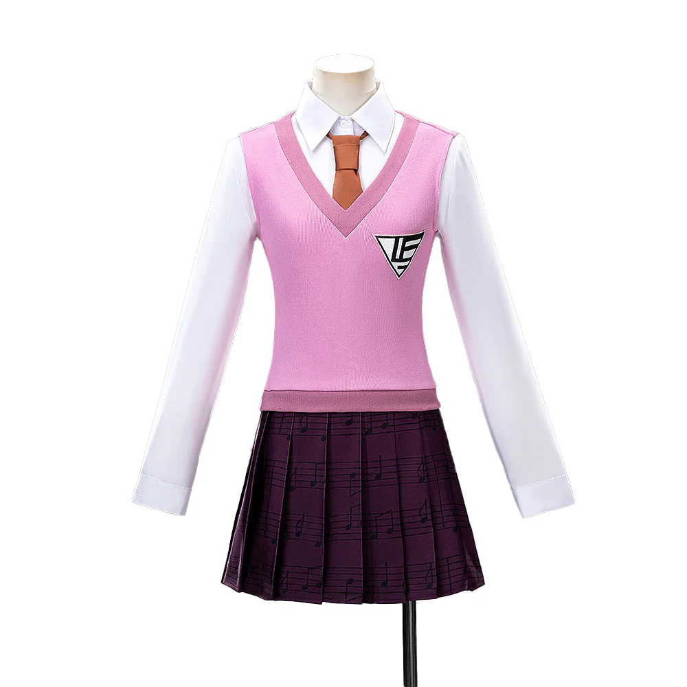 【Size XS-3XL】【In Stock】DokiDoki-N Game Cosplay Costume Pink Dress Suit - Image 5