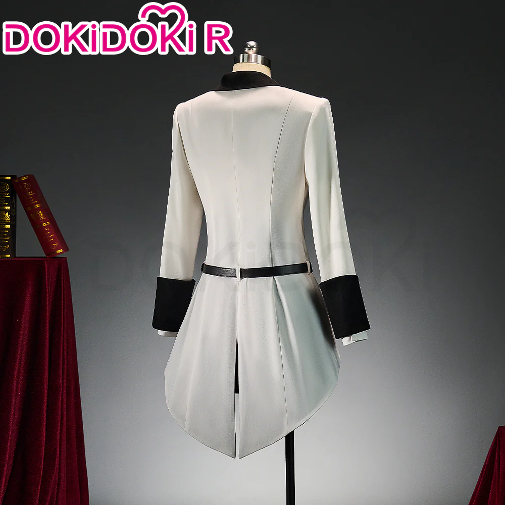 【Size XS-XL】DokiDoki-R Anime Cosplay Costume White Black Striped Suit With Hat - Image 2