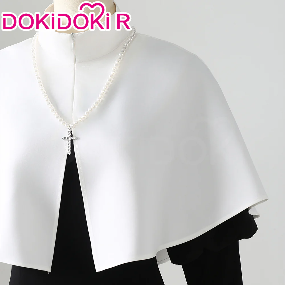【Partially Ready For Ship】【Size XS-XL】DokiDoki-R Anime Cosplay Kiitagaawa Maariin Costume White Black Dress Nun - Image 5