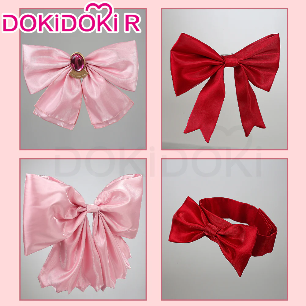 【Size XS-XL】DokiDoki-R Anime Cosplay White Pink Cute Dress Costume - Image 3