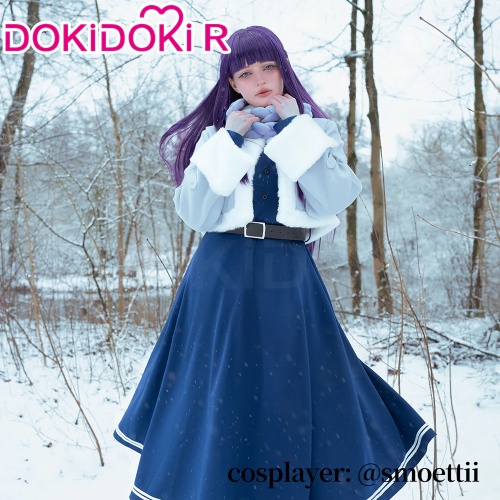 【Partially Ready For Ship】【Size S-XL】DokiDoki-R Anime Cosplay Feern Costume Winter Wear - Image 4