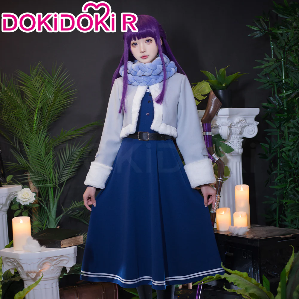 【Partially Ready For Ship】【Size S-XL】DokiDoki-R Anime Cosplay Feern Costume Winter Wear - Image 6