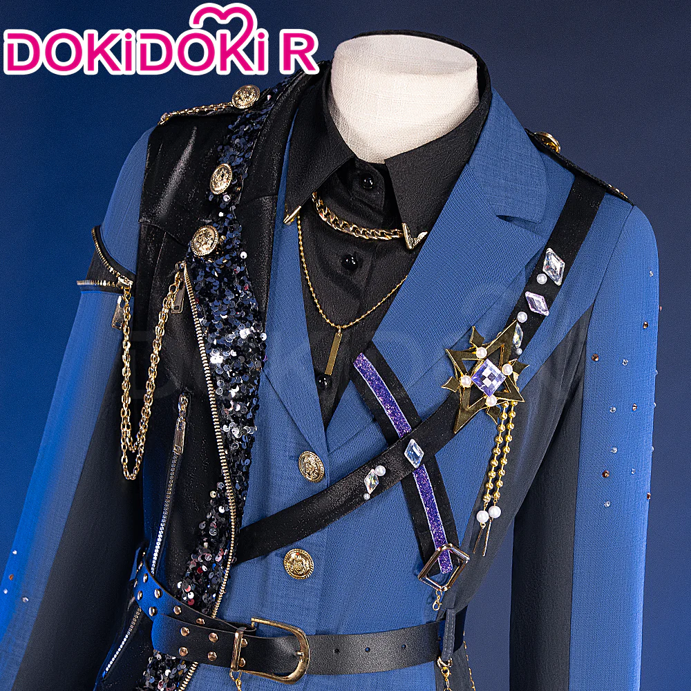 【Size XS-XL】DokiDoki-R Game Cosplay Ensemble Stars Blue Suit ES - Image 4