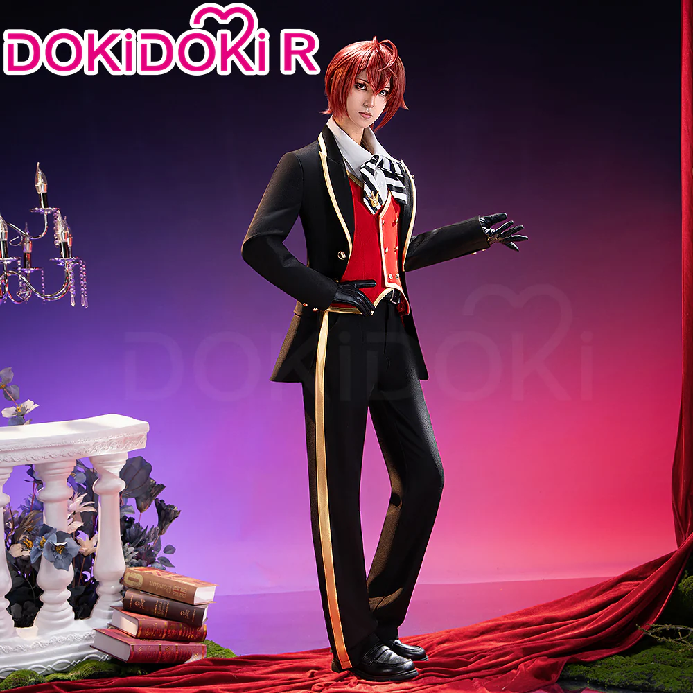 【Partially Ready For Ship】【SizeXS-XL】DokiDoki-R Game Cosplay Costume Red School Uniform Suit - Image 2
