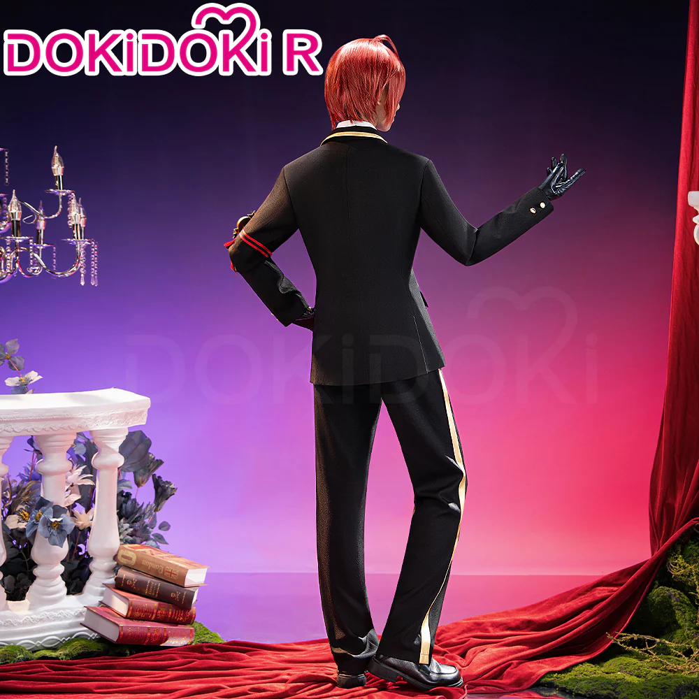 【Partially Ready For Ship】【SizeXS-XL】DokiDoki-R Game Cosplay Costume Red School Uniform Suit - Image 3