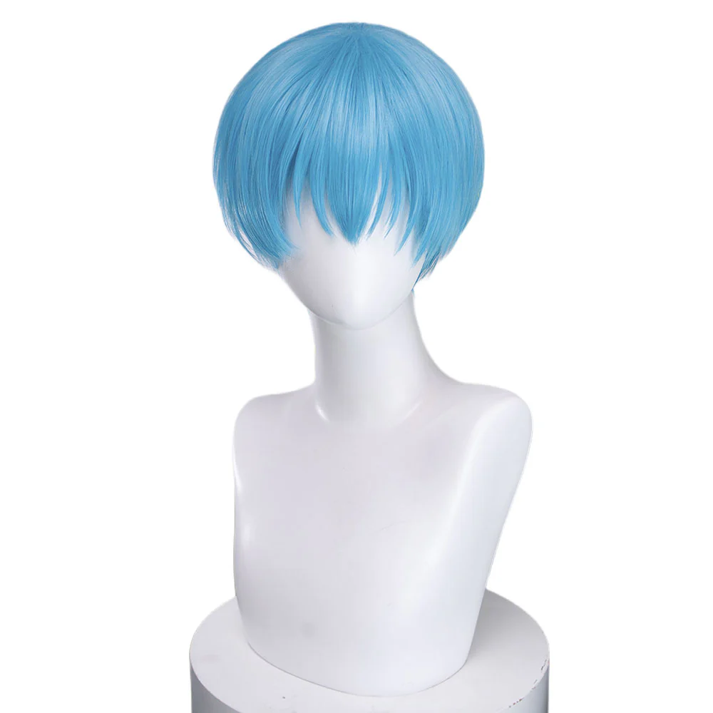【US LOCAL SHIPPING 】DokiDok Manga Anime Cosplay Wig Short Straight Blue Hair - Image 11