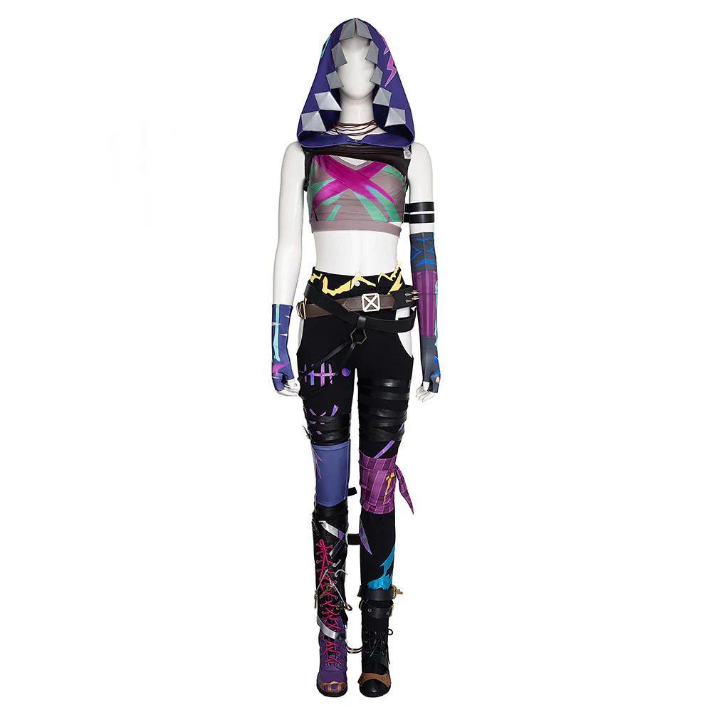 【Size XS-3XL】DokiDoki-R Anime Cosplay Fractured Jinxx Costume - Image 6
