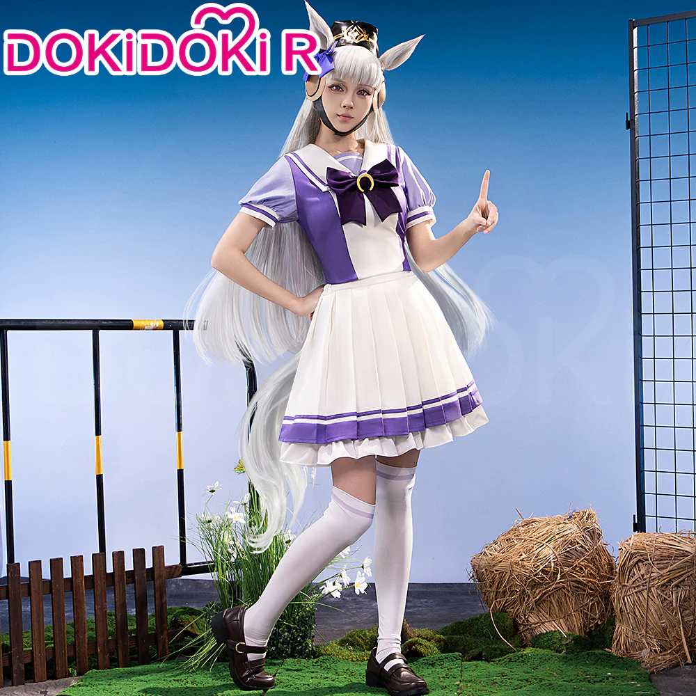 【US/EU LOCAL SHIPPING 】【Size XS-3XL】Dokidoki-R Anime Cosplay Purple Uniform - Image 4
