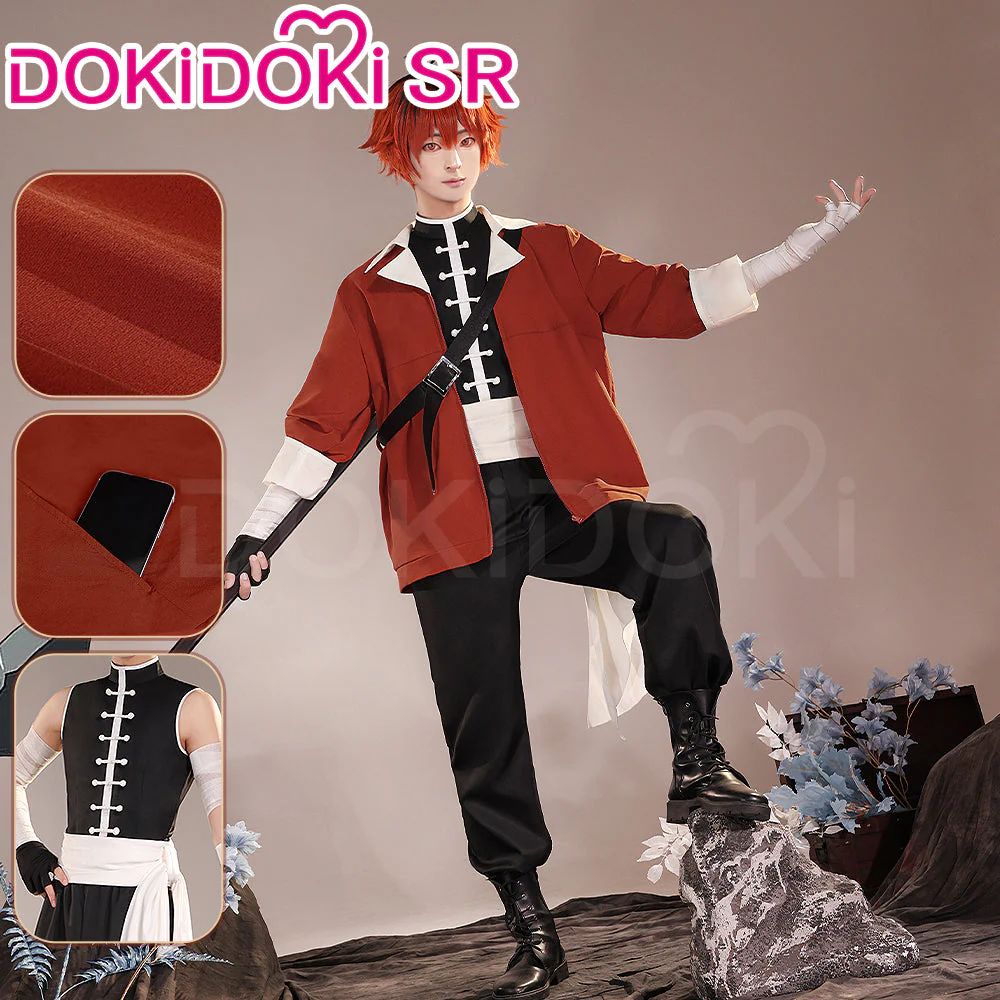 【US/EU LOCAL SHIPPING】DokiDoki-SR Anime Cosplay Red Costume / Wig - Image 2