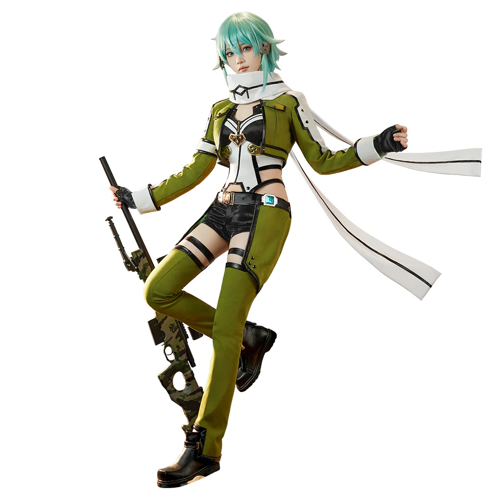 DokiDoki-SR Anime Sword Art Online Cosplay Asada Shino Costume SAO Sinon - Image 6