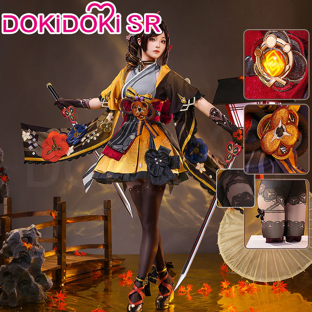 【US LOCAL SHIPPING 】DokiDoki-SR Game Genshin Impact Cosplay Chiori Costume / Wig Fontaine - Image 2