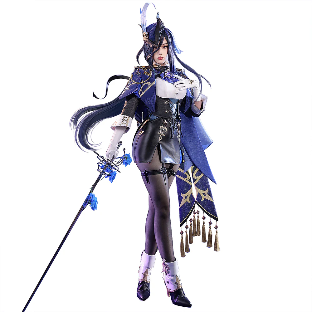 【US LOCAL SHIPPING 】 【DokiDoki-SR Game Genshin Impact Cosplay Fontaine Clorinde Costume Women - Image 6