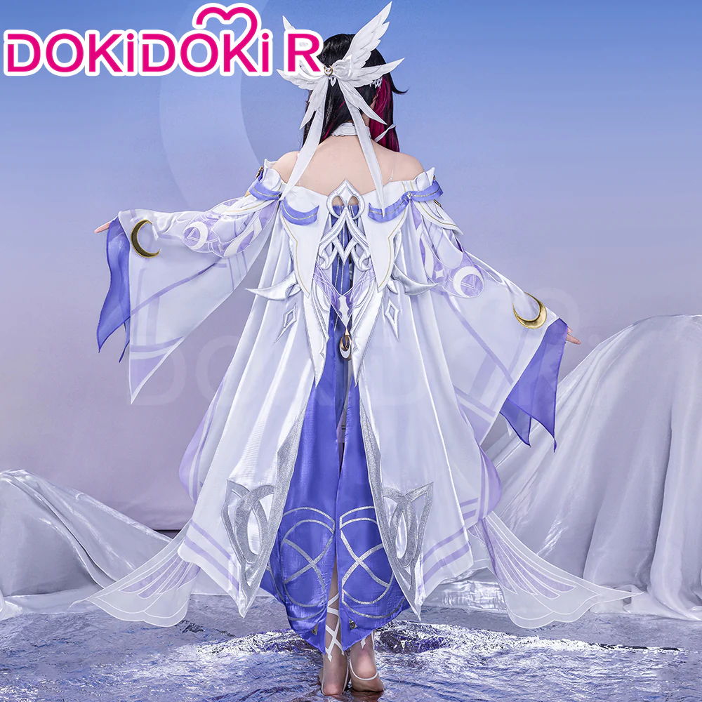 【Partially Ready For Ship】【Size S-3XL】DokiDoki-R Game Genshin Impact Cosplay Columbina Costume Moon Maiden Song of the Welkin Moon NodKrai Nod Krai - Image 5