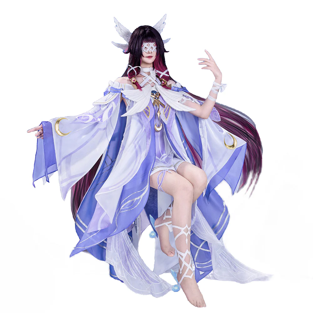 【Partially Ready For Ship】【Size S-3XL】DokiDoki-R Game Genshin Impact Cosplay Columbina Costume Moon Maiden Song of the Welkin Moon NodKrai Nod Krai - Image 6