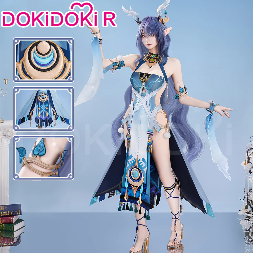 【Partially Ready For Ship】【Size XS-2XL】DokiDoki-R Game Genshin Impact Cosplay Lauma Costume Song of the Welkin Moon Nod Krai - Image 7