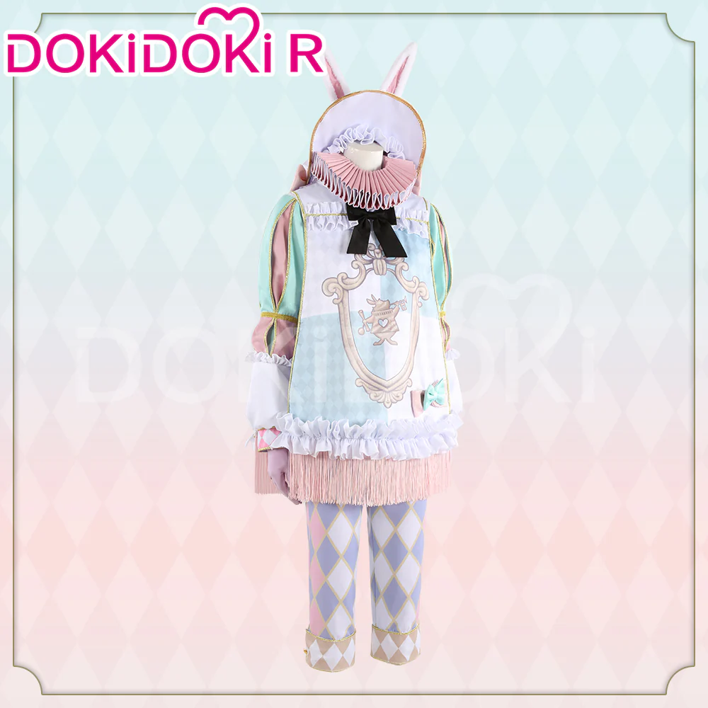【Size XS-3XL】DokiDoki-R Game Cosplay Costume / Wig The Queendom of Roses' White Rabbit Festival - Image 2