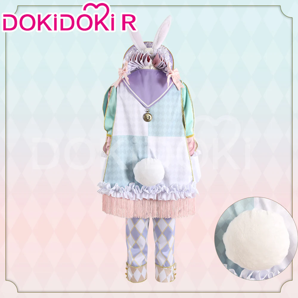 【Size XS-3XL】DokiDoki-R Game Cosplay Costume / Wig The Queendom of Roses' White Rabbit Festival - Image 3