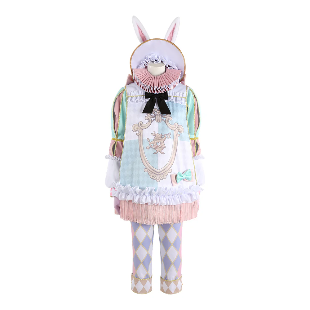【Size XS-3XL】DokiDoki-R Game Cosplay Costume / Wig The Queendom of Roses' White Rabbit Festival - Image 5
